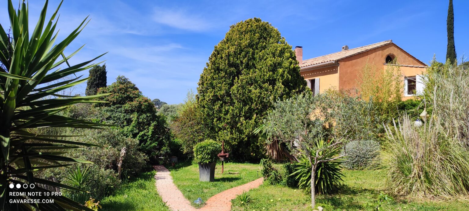 Chemin accès Gîte La Fenière Le Pénéquet Mas de la Gavaresse Le Pradet