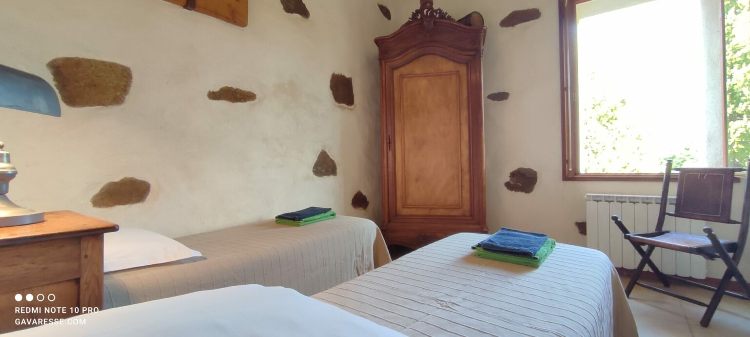 Chambre 6 Gîte Orangeraie 2 lits simples 70x190 Le Pradet