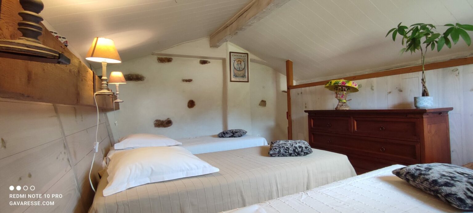 Chambre 7 Gîte Orangeraie 3 couchages 90x190 pour enfants Le Pradet