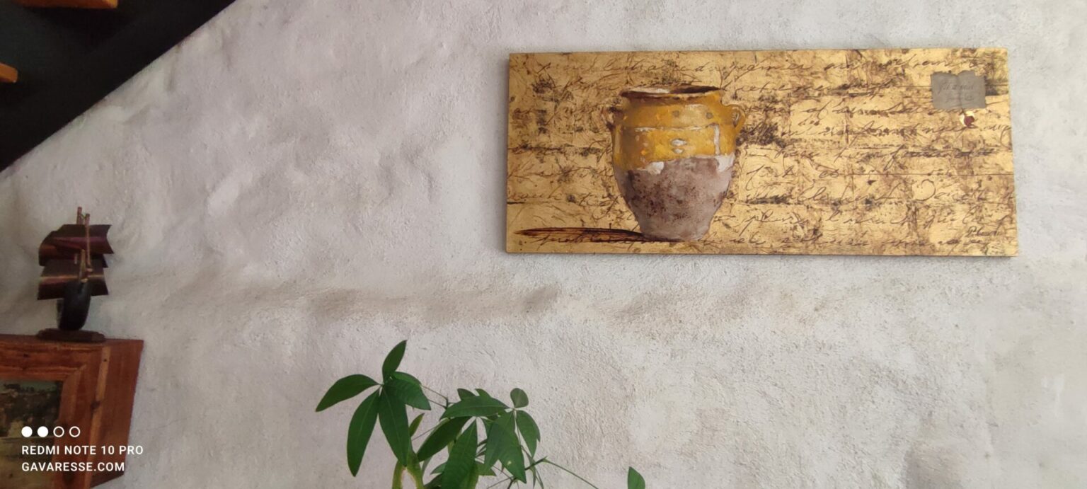 Tableau Pascal Cessou Gîte La Fenière Artiste local Provence